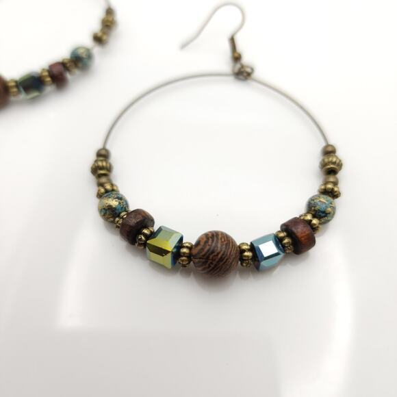 Boho Hoop Earrings - Picture 6 of 7